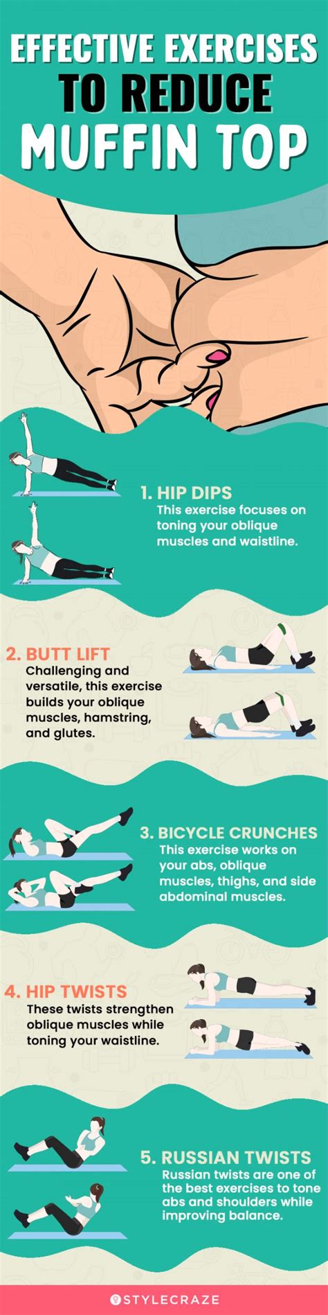 8 Best Exercises To Get Rid Of Muffin Top