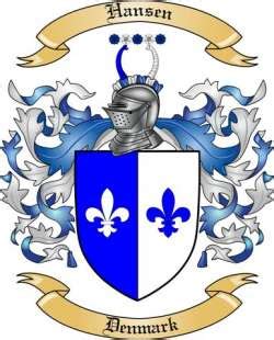 Hansen Family Crest from Denmark by The Tree Maker