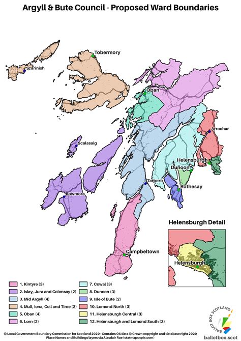 Argyll And Bute Boundary Map - Carmon Allianora