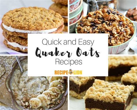 18 Quick Easy Quaker Oats Recipes | RecipeLion.com