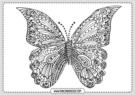 Dibujos de Mariposas para colorear | Rincon Dibujos