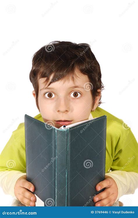 Wonder Kid Reading Book Royalty Free Stock Image - Image: 3769446