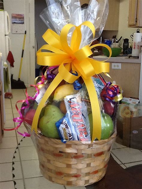 Healthy and Sweet Basket | Bridal gift wrapping ideas, Fruit basket ...