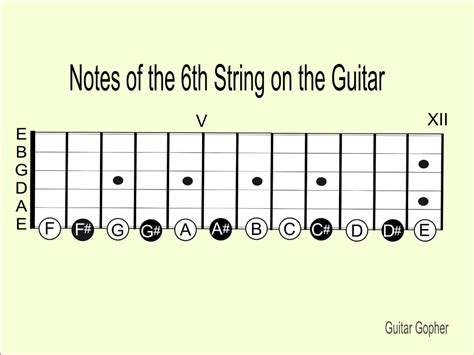 Guitar string notes - vvticolor