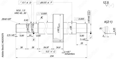 Engineering Drawing Of Bearing On Shaft Royalty Free Vector | atelier-yuwa.ciao.jp