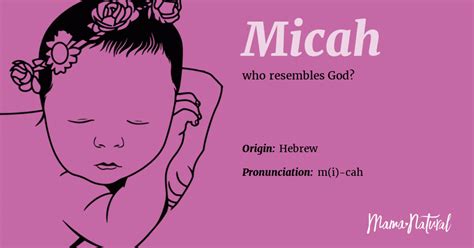 Micah Name Meaning, Origin, Popularity, Girl Names Like Micah - Mama Natural