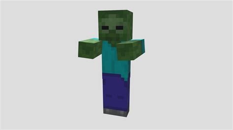 minecraft zombie - Download Free 3D model by JohnElkes [45037ec] - Sketchfab