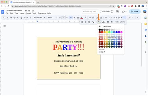 How To Make Impressive Birthday Party Invitation Cards in Google Docs 🎁