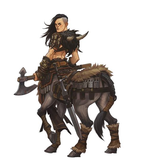 Female Centaur Barbarian - Pathfinder PFRPG DND D&D 3.5 5E 5th ed d20 fantasy | Female centaur ...