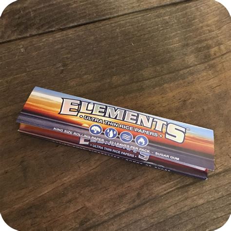Elements King Size Rice Rolling Papers Ultra Thin