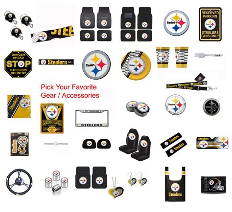 NFL Pittsburgh Steelers Pick Your Gear Automotive Accessories Official Licensed | eBay