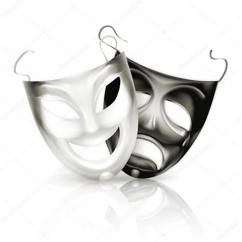 Máscaras de teatro — Vector de stock © natis76 #12827376