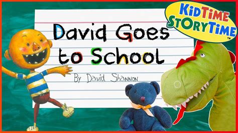 David Goes to School 🚌 a No David! Back to School Kids Book Read Aloud ...