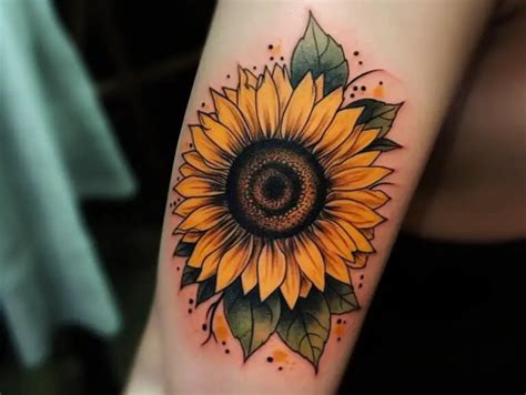 Sunflower Tattoo Meaning Revealed + Designs