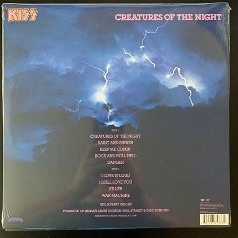 KISS, CREATURES OF THE NIGHT, 180 GRAM AUDIOPHILE VINYL LP VINNY ...