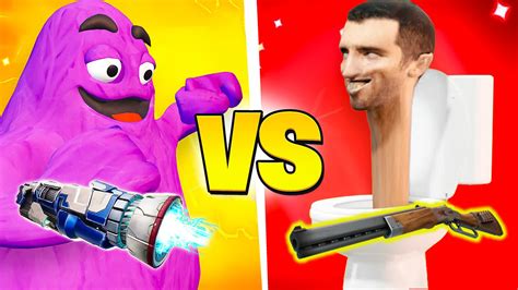 GRIMACE VS SKIBIDI TOILET🚽 [ rvb ] – Fortnite Creative Map Code