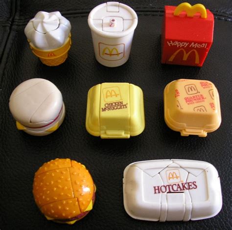 Vintage 80's McDonalds Fast Food Transformers Toys Lot