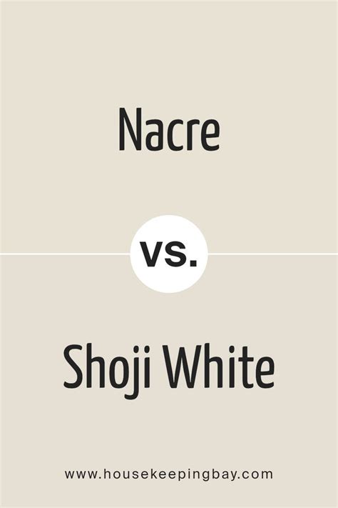 Nacre SW 6154 vs Shoji White SW 7042 by Sherwin Williams di 2024