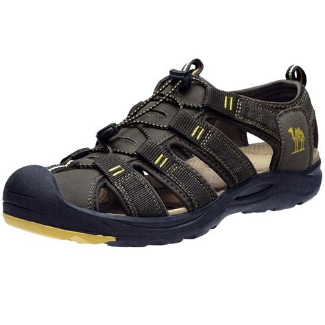 CAMEL CROWN Men's Waterproof Hiking Sandals Closed Toe Water Shoes ...