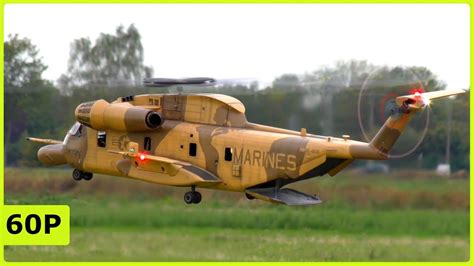 BEAUTIFUL BIG RC SCALE MILITARY MH53 TURBINE HELICOPTER FLIGHT DEMONSTRATION - YouTube