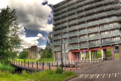 Amsterdam Bijlmermeer Florijn. On the background, Develstein and its latest remain that is ...