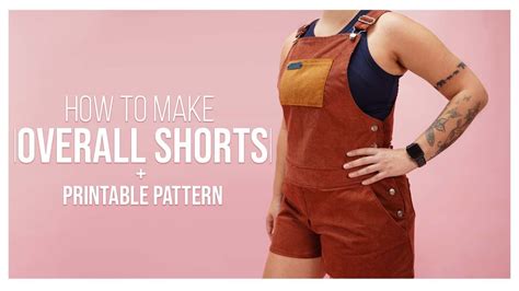 DIY Women's Overalls (Printable Sewing Pattern) - YouTube