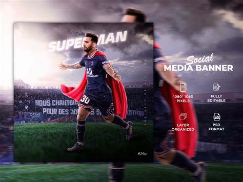 Lionel Messi - PSG Poster Design by Yamin shakib on Dribbble