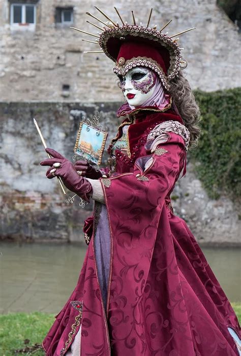 dress, venetian, costume, carnival, panel, mask, venice, venezia, masquerade, colorful, carneval ...