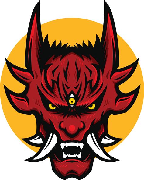 illustration of angry red devil head mascot 2293745 Vector Art at Vecteezy