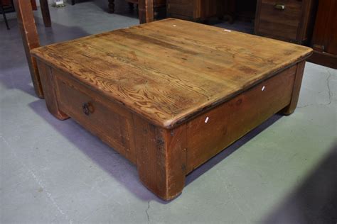 Sold Price: Rustic pine coffee table, - Invalid date AEST