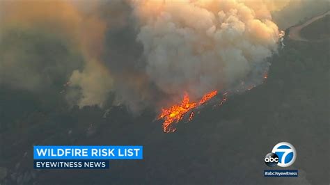 Thousands of homes in SoCal at increased risk of wildfire damage, report says - ABC7 Los Angeles