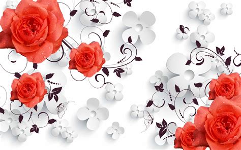 3d Flowers Backdrop, Shading, Flower, Pattern Background Image for Free Download