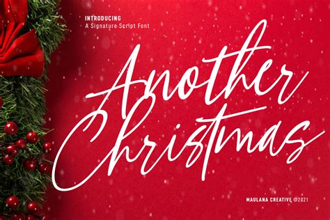 Another Christmas Script Font on Behance