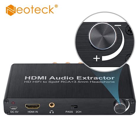 DAC HDMI Converter Adapter toslink Optical to Analog HDMI Splitter ...