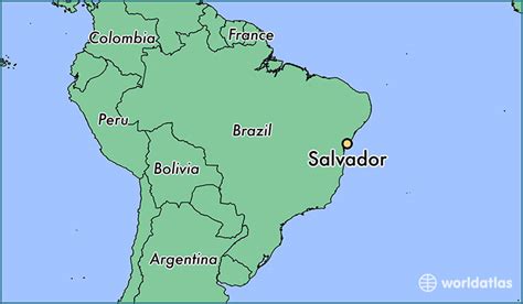 Salvador De Bahia Map - Cities And Towns Map