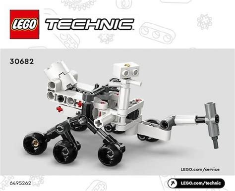 LEGO 30682 NASA Mars Rover Perseverance Instructions, Technic - Licensed