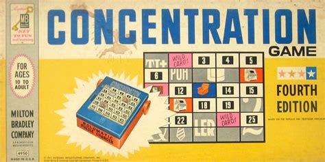 1961 Concentration game Milton Bradley | 4th Edition | Don's Game Closet