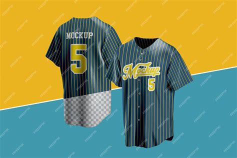 Premium PSD | Baseball jersey mockup