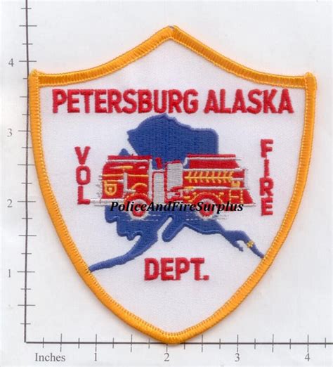 Alaska - Petersburg Volunteer Fire Dept Patch – Police And Fire Surplus