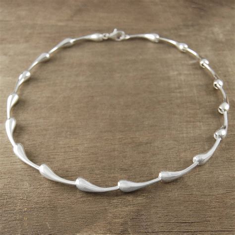 Sterling Silver Teardrop Necklace By Otis Jaxon | notonthehighstreet.com