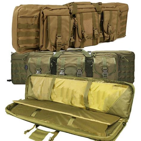 Double Strap 36/42 Inches Rifle Bag Fishing Hunting Tactical Soft Gun Case Long | eBay