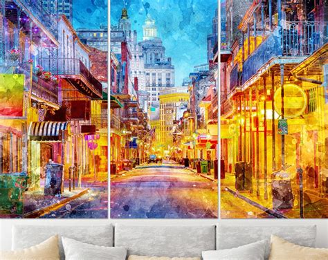 New Orleans Canvas Art New Orleans Wall Art Louisiana Canvas - Etsy