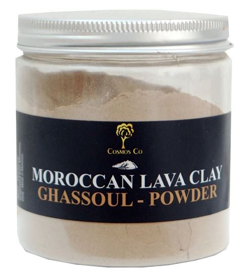 Rhassul Moroccan lava clay rasul ghassoul rhassoul, hvid ler - irriteret hovedbund, skæl og ...