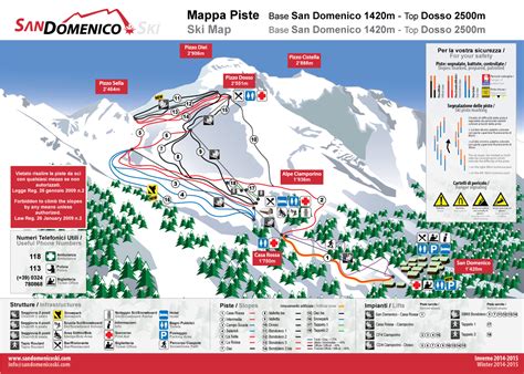 Cartina San Domenico - Mappa piste sci San Domenico | Dove Sciare