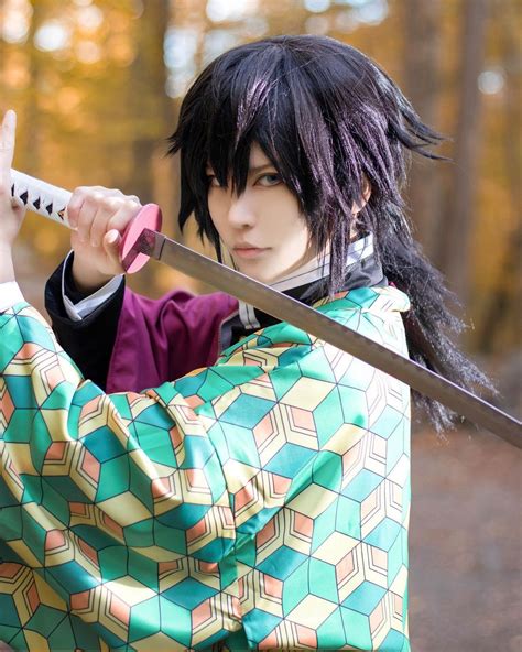 Tomioka Giyuu from Demon Slayer Kimetsu no Yaiba cosplayed by 伶Rin ...