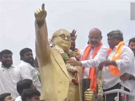 SSC paper leak case: Bandi Sanjay holds rally in Karimnagar after being released on bail