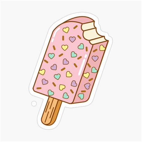 'Cute Ice cream' Glossy Sticker by Digital-Market in 2020 | Coloring stickers, Print stickers ...