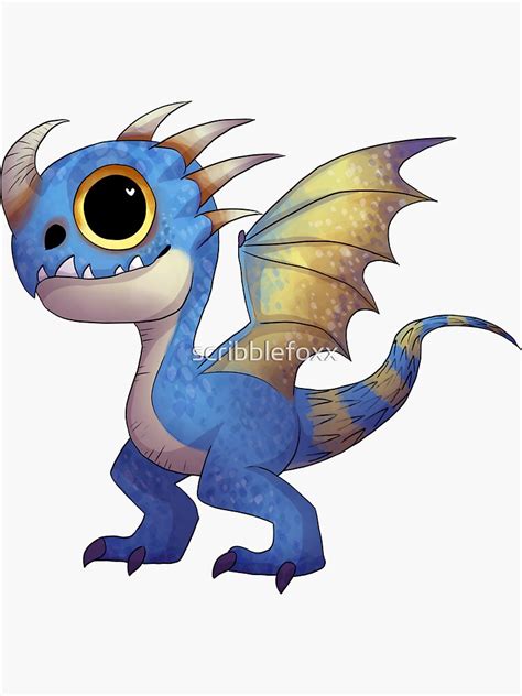 "Stormfly the Deadly Nadder" Sticker for Sale by scribblefoxx | Redbubble