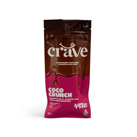 Coco Crunch Chocolate | 100mg THC - Crave Chocolate