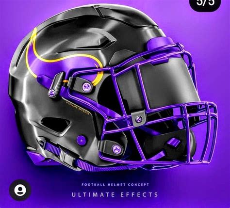 Minnesota Vikings | Football helmet design, New nfl helmets, Football helmets